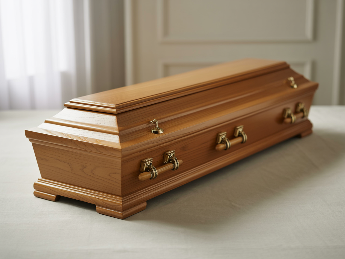 Oak Traditional Coffin