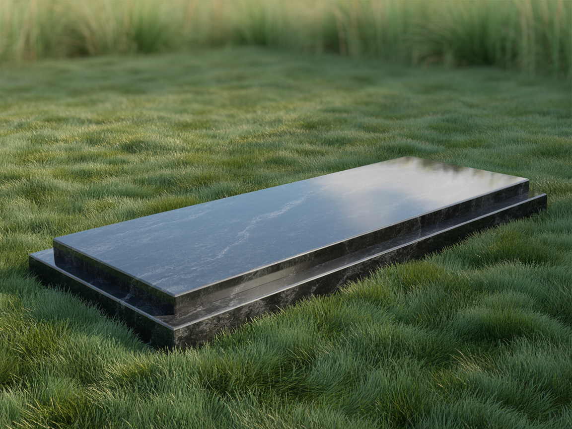 Black Granite Horizontal Monument