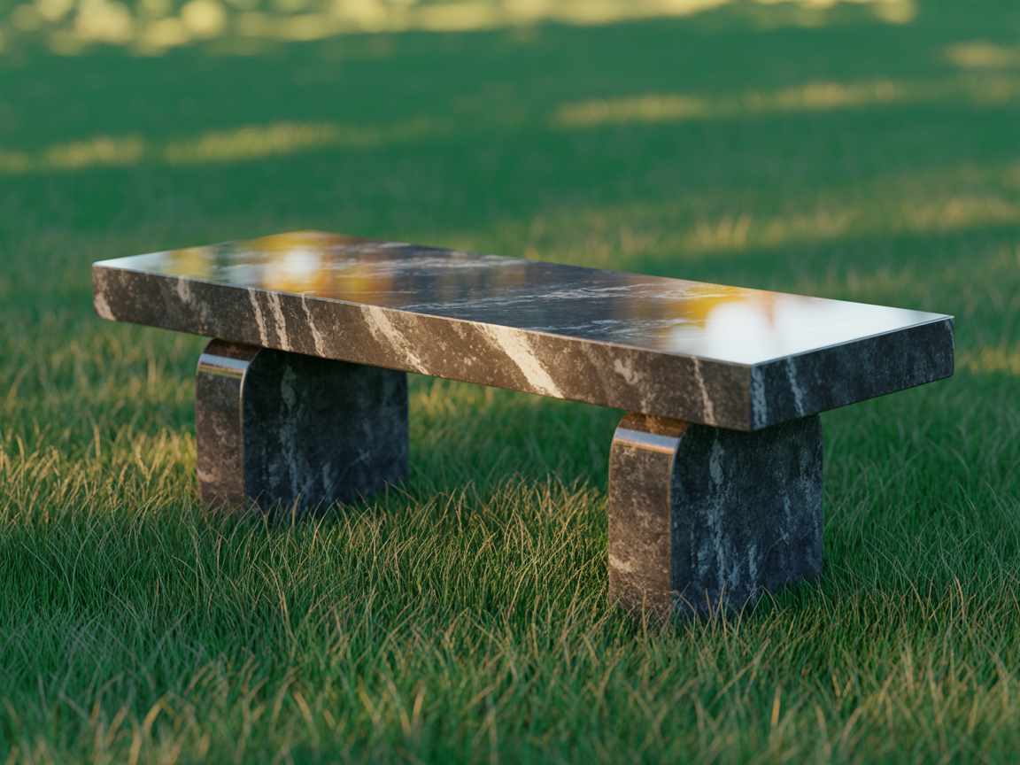 Granite Memorial Bench