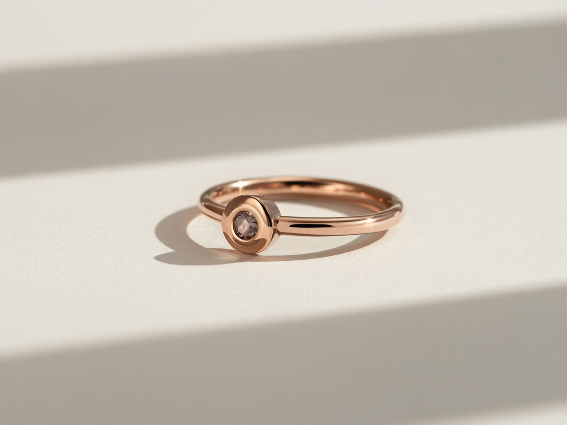 Rose Gold Birthstone Ring