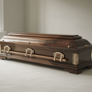 Walnut Deluxe Coffin