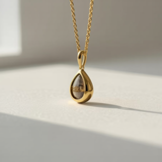 Gold Teardrop Necklace