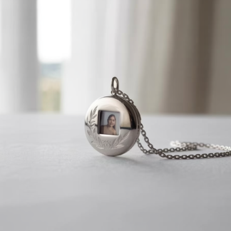 Silver Locket Necklace